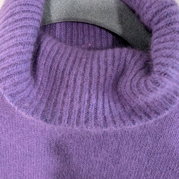 Vintage Jessica Purple Angora Sleeveless Sweater Beaded Sequins Soft Glam Large - Picture 9 of 13